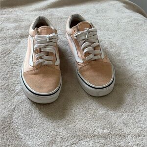 Van peach sneakers